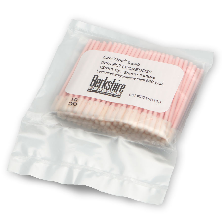 Berkshire Lab-Tips Rounded Foam Head ESD Swab (LTO70RESD20)