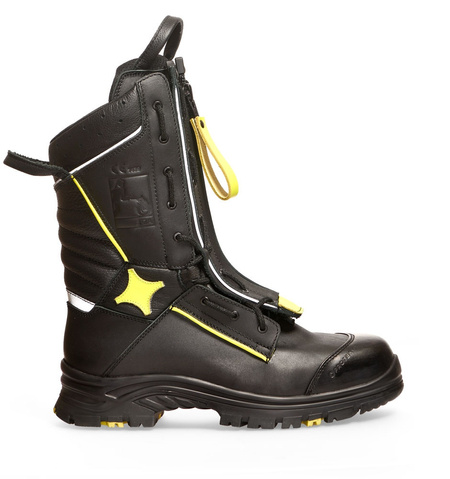 Abeba Firefighting Shoes with Membrane FALCON 832 Protektor Black-Yellow F2A