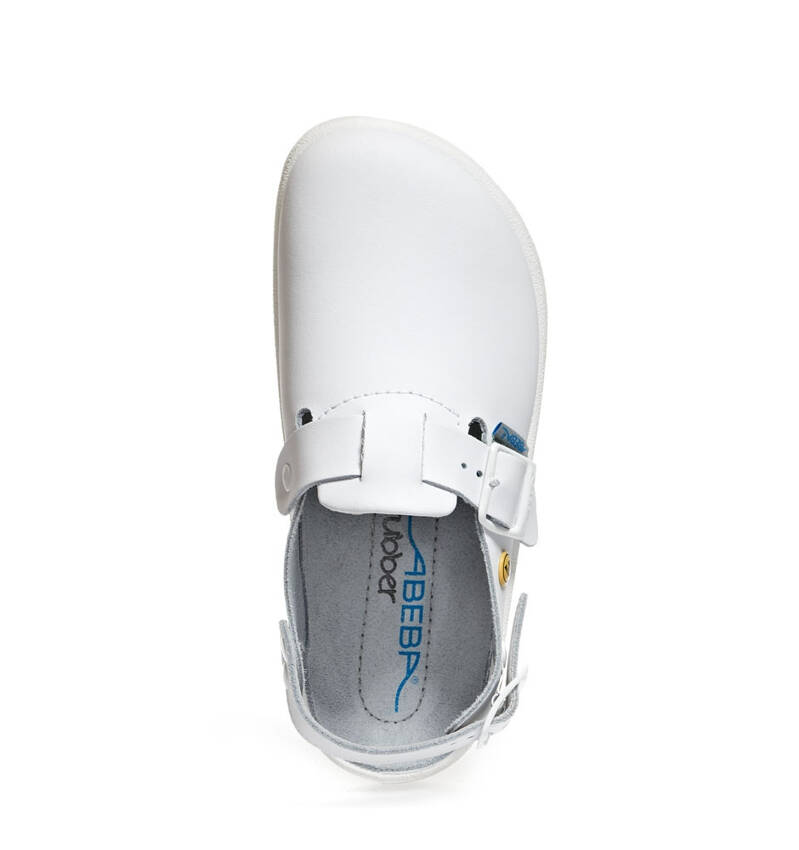 Abeba Occupational Sandals RUBBER 100 Abeba White OB ESD