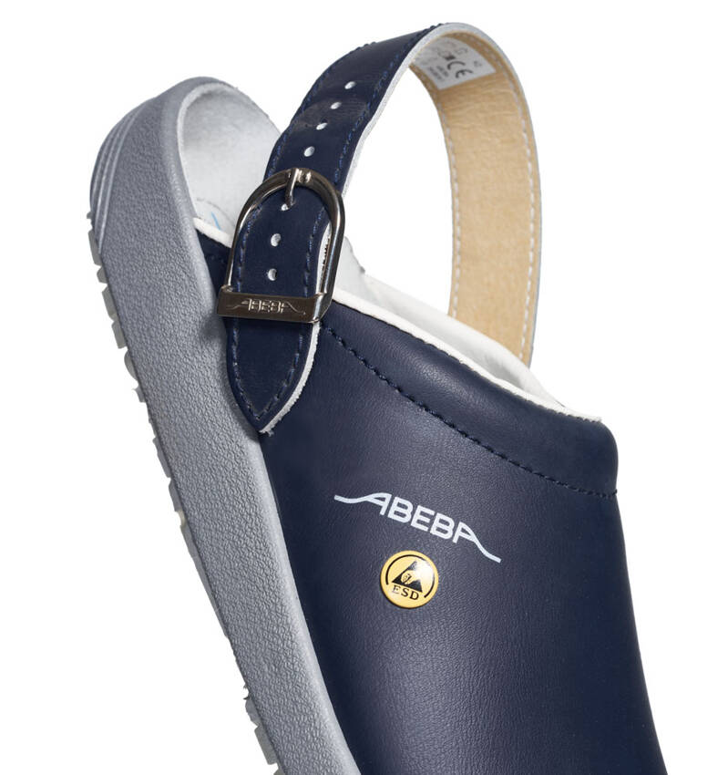 Abeba Medical Clog RUBBER 250 Abeba Blue OB ESD